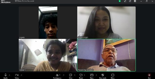 Mr. Prasada Rao scholar interaction